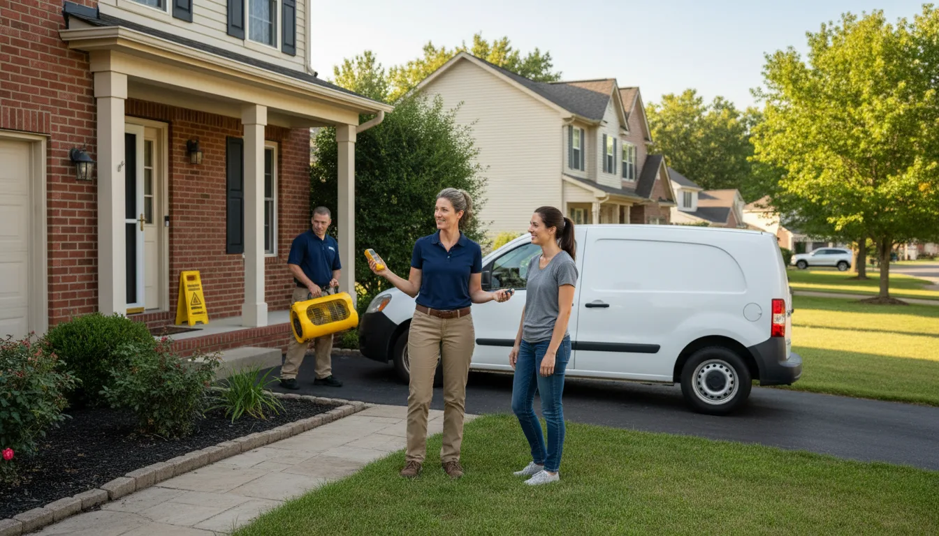 Water restoration image for Water Damage & Restoration Services in Junior, WV